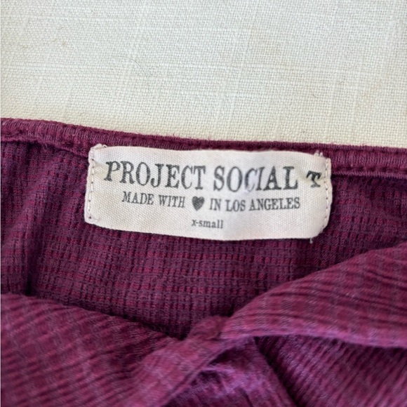 Burgundy Wrap Tank - Project Social T - Picture 3 of 3